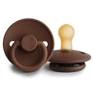 FRIGG Classic Latex Baby Pacifier 1-Pack Milk Chocolate
