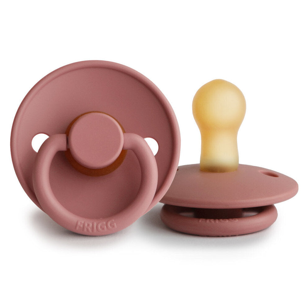 FRIGG Classic Latex Baby Pacifier 1-Pack Powder Blush