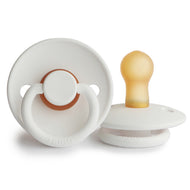 FRIGG Classic Latex Baby Pacifier Bright White