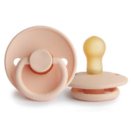 FRIGG Classic Latex Baby Pacifier Pink Cream