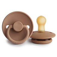 FRIGG Classic Latex Baby Pacifier 1-Pack Peach Bronze